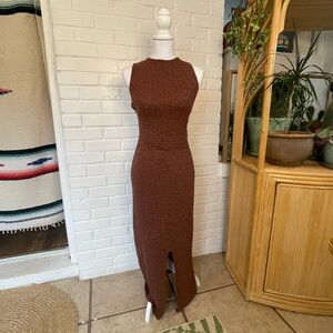knee length dresses for ladies Free People Party Crasher Midi Slip BlackCombo / S